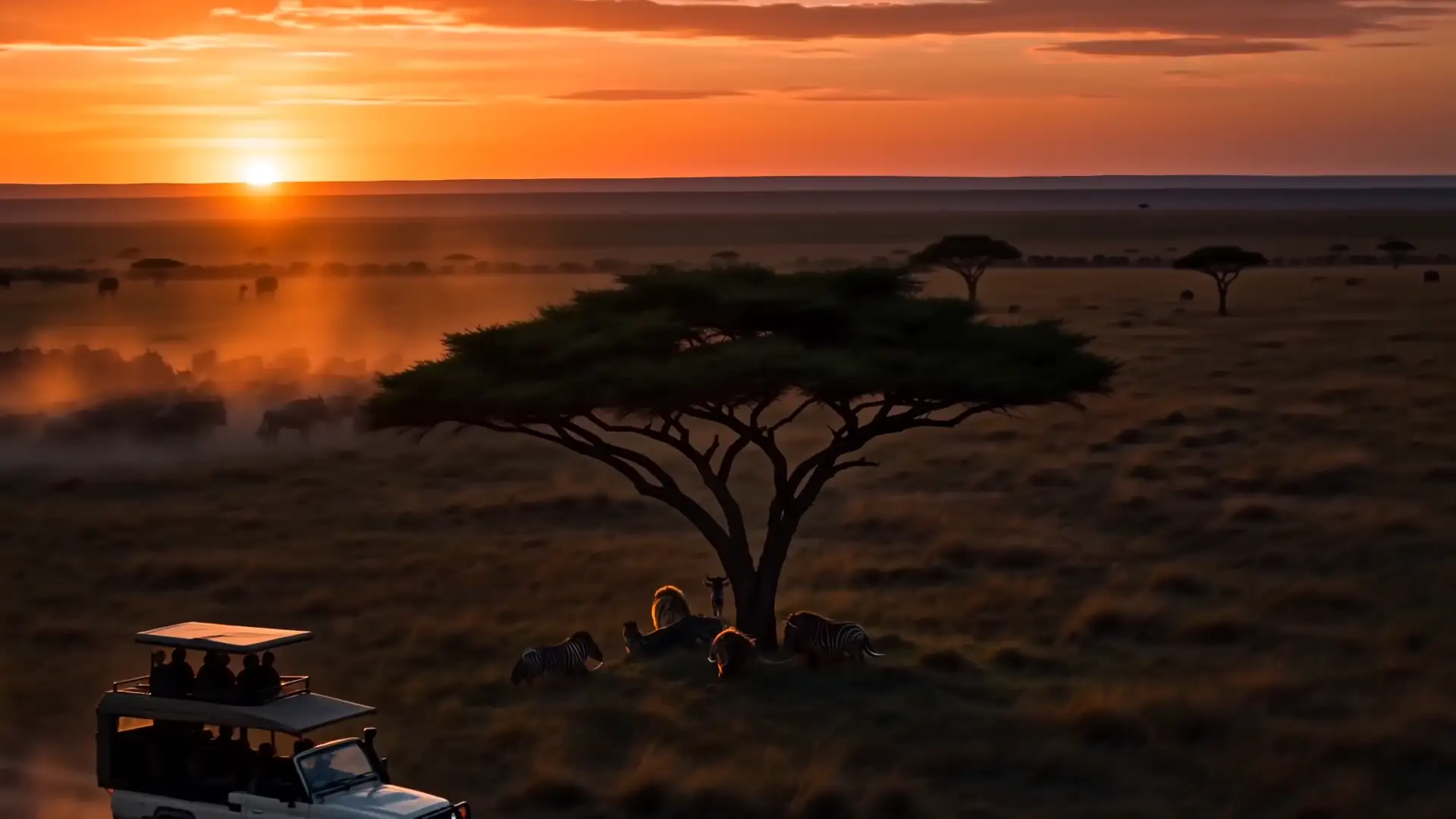 Elephants passing close on a Big Five game drive